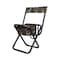 Vanish Camo Folding Hunting Stool with Back, Black & Next G2 Camo 5854 - alternate 1